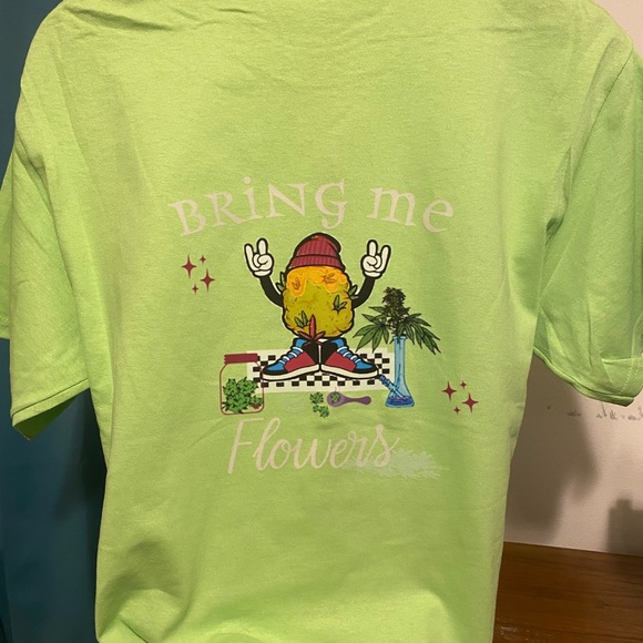 Bring me Flowers- marijuana tee - Picture 4 of 9